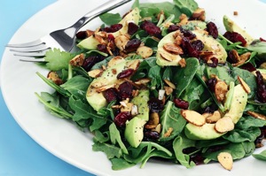Gluten free salad with avocado